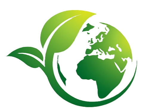 Planète verte avec feuille